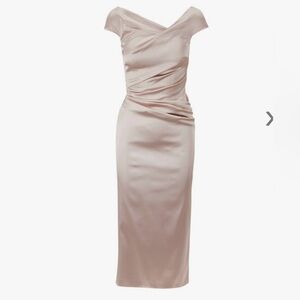 Asymmetrical Champagne (Cream) Dress